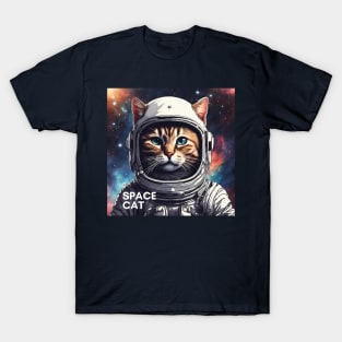 Cosmic Cat in Space T-Shirt